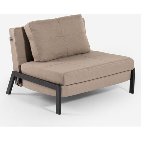 Stoff-Klappsessel Bett Wohnzimmer Büro Selene - Beige