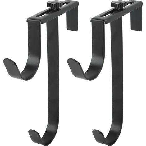 Lot de 2 supports de poteau de piscine réglables en métal et fer, crochets pour poteaux de piscine et clôtures de piscine. (1/5)
