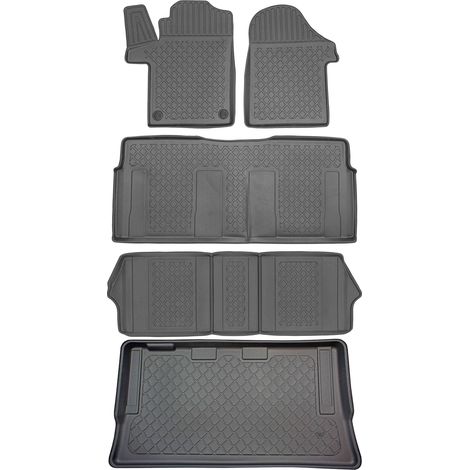 Maletero ARISTAR 193352G + Alfombrillas ARISTAR 603352+693352 - Mercedes Clase V W447 Furgoneta desde 06.2014, asiento del conductor MS - INSTALADO (1/5)