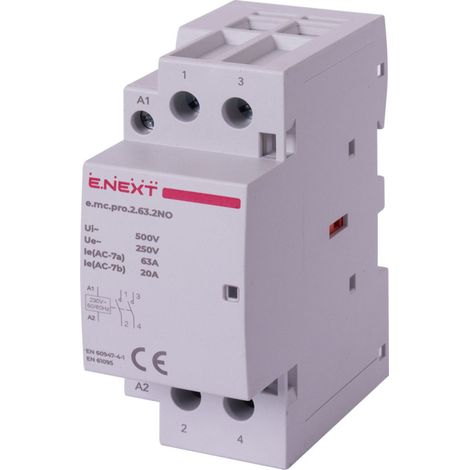 E.next p005218 Contattore modulare PRO 2P 63A 2NO 230V AC