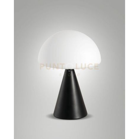 Blip Da Tavolo Nero Lampada da Tavolo Fabas Collezione BLIP Design Elegante e Moderno