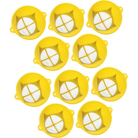 Drahtfarbenfilter für Ölfarben, Gitterdesign für Heimwerkerprojekte und den professionellen Einsatz, 13 cm Durchmesser, 10 Stück (1/4)