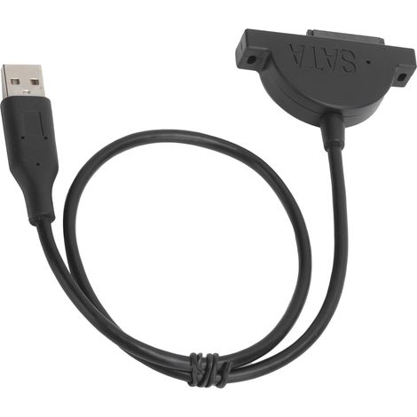 Câble adaptateur SATA vers USB, connecteur 13 broches, convertisseur de lecteur optique pour ordinateur portable avec vis (1/5)