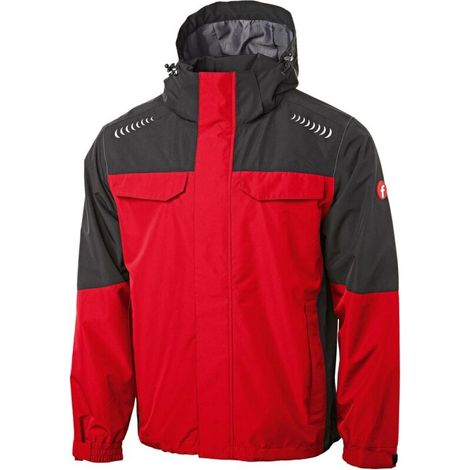 Regenjacke Plus rot/schwarz Gr. S