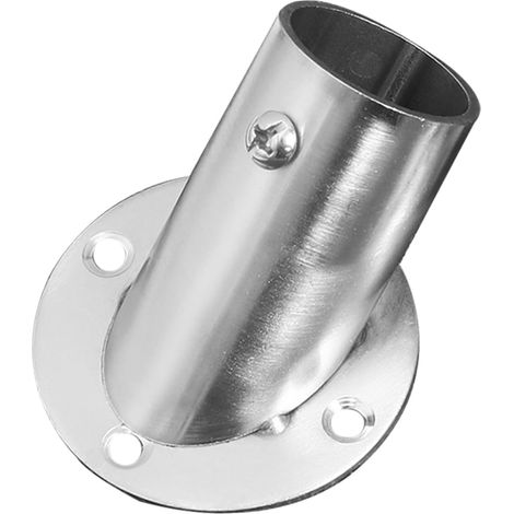 Support d'extrémité de tringle coudé pour tringles de penderie et de douche, design triangulaire compact, 6,6 x 5,2 x 2,6 cm (1/5)