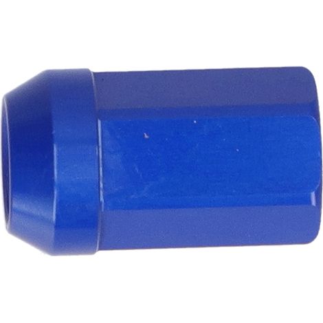M12x1,5 Radmuttern, 20 Stück, 33 mm Höhe, 7075-T6 Aluminium, diebstahlsicher, blaue Farbe, Präzisionsgewinde. (1/5)