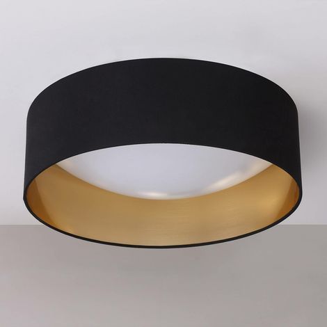 [GEBRAUCHT] B-Ware Lindby Stoff Deckenlampe Coleen Deckenlampe Lampe Leuchte Licht Schwarz Gold 96