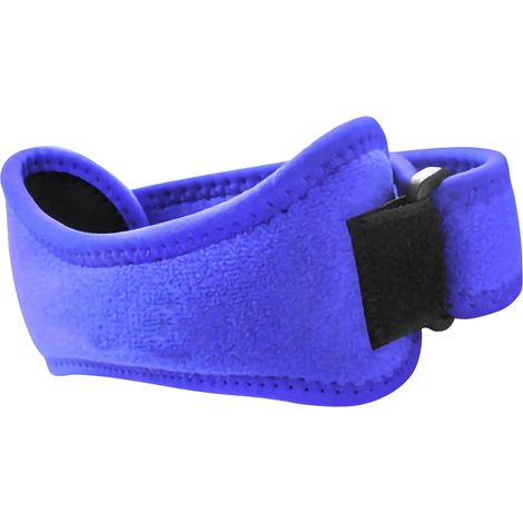 Sangle rotulienne Petalla, amorti des chocs, bande de soutien tendineux bleue, taille ajustable (1/5)