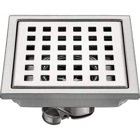 pcs. 15cm 15cm Stainless Steel Outdoor Floor Drain Square Filter Deodorant Anti-Backflow Water Leakage (1/5)