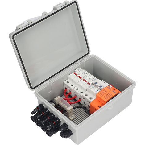 PV-Kombinationsbox aus Metall, Solar-Kombinationsbox für netzgekoppelte und netzunabhängige Solaranlagen, DC 1000 V (1/5)
