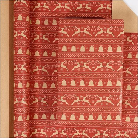 Rouleaux De Papier D'Emballage De Noël cerf 43 cm X 10Mètres (1/5)