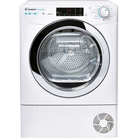 Candy – Sèche-linge pompe à chaleur 9 kg – Dimensions 59,6 x 85 x 58,5 cm – Niveau sonore 66 dB – 32 programmes connectés Wi-Fi - CSOEH9A2TCE-47