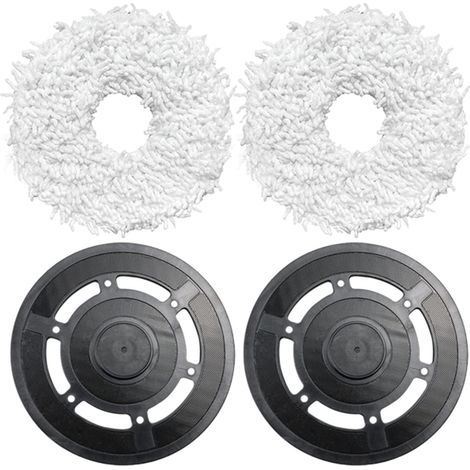 Support de serpillière avec chiffon de nettoyage pour Ecovacs Deebot X1 Omni/Turbo - 2 supports + 2 chiffons (1/5)