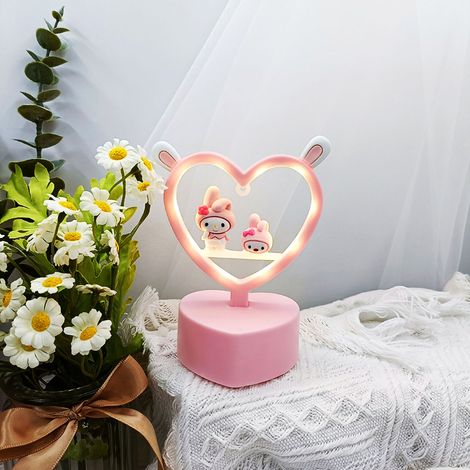 Lampe de chevet lapin oreilles mignonnes, protection oculaire, décoration chambre enfant, dortoir, Type 2 (1/5)