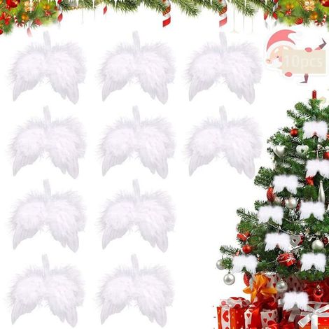 Pendentif ailes d'ange pour sapin de Noël, bricolage pour fête de Noël (1/5)