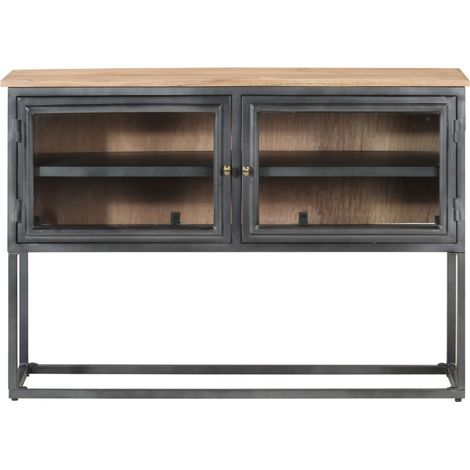 Maison Exclusive - Credenza Grigia 100x30x70 cm in Legno Massello di Acacia