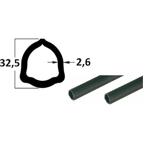 Tuyau de 1 m, profil triangulaire 32,5 x 2,6, P2 27285 (1/2)