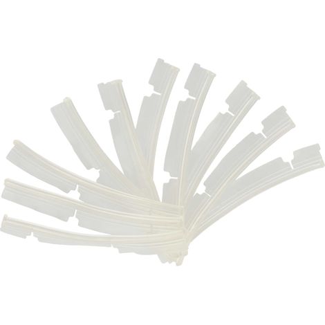 vhbw 10x lamine in gomma compatibile con Neato XV-11, XV-12, XV-14, XV-15 aspirapolvere, robot aspiratore - Set di lamelle, trasparente
