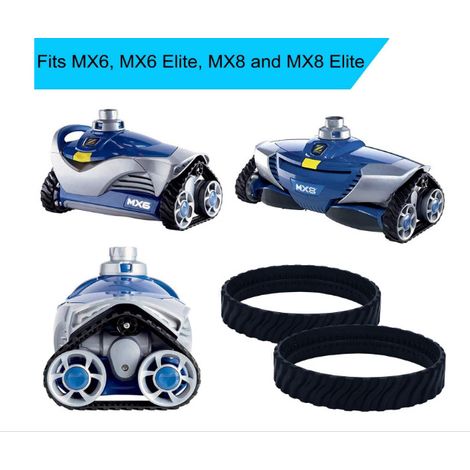 Lot de 2 chenilles pour tapis de piscine adaptées aux pneus de nettoyage de piscine Zodiac MX8 Mx6 (1/5)