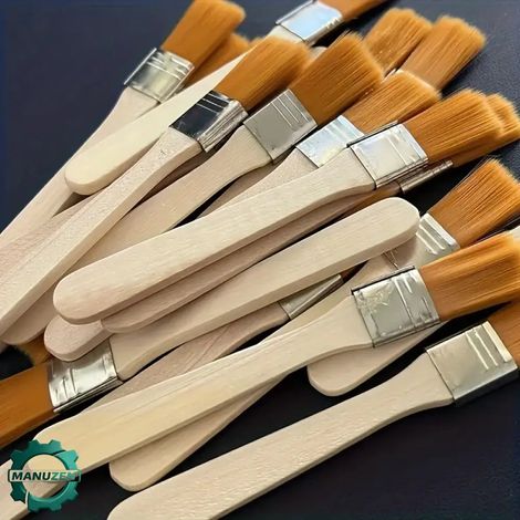 Manuzen - Lot de 10 pinceaux nylon pour peinture à l’huile et acrylique (1/5)