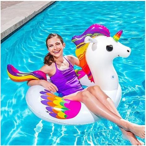 Bouee Piscine Adulte, Gonflable Bouée Piscine pour Piscine, Salon Aquatique Extérieur, Bouée de Piscine Gonflable pour Fête sur la Plage et Jouets de Piscine pour Adultes (1/4)