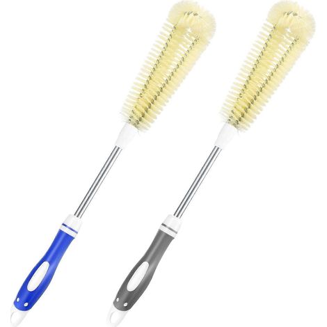 Lot de 2 goupillons pour nettoyer les bouteilles d'eau (17 pouces + 12 pouces), brosses de nettoyage flexibles. (1/5)