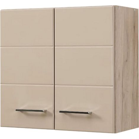 Dispensa da Cucina Volvera, Mobile da Cucina un Ripiano, 2 Ante, 2 Vani, 60x30x57h cm Beige