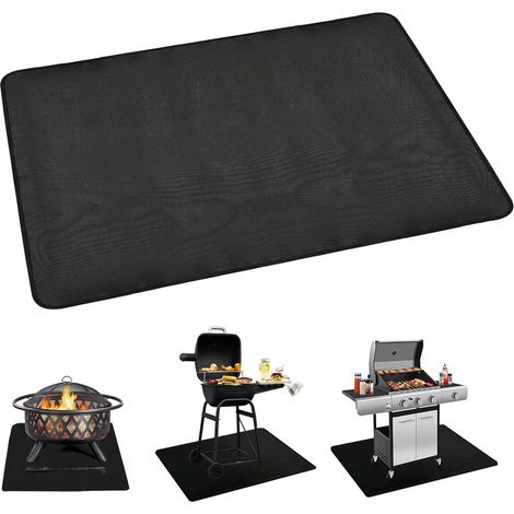 Tapis Lgnifuge De Foyer Résistant À La Chaleur Rectangle pour Gazon Extérieur Protection Terrasse - Protecteur Brasero 10060CM (1/5)