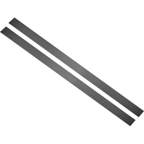 2Pcs 304 Stainless Steel Gap Filler Plate, 30" x 1.5" Metal Moulding Self-Adhesive Gap Cover Strip for Microwave Oven, Brushed Black (1/5)