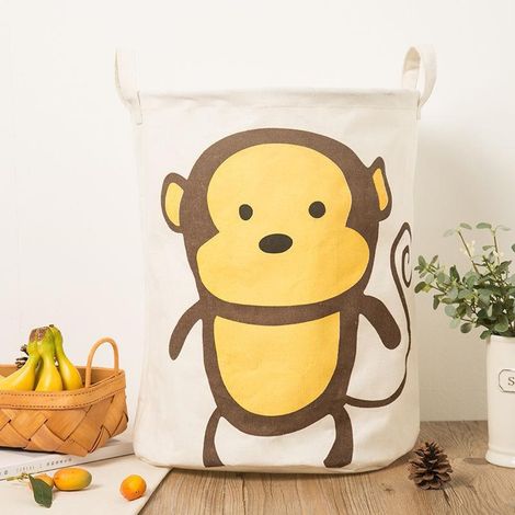 Panier à linge chambre d'enfant Paniers à linge Sac à linge pliable Singe