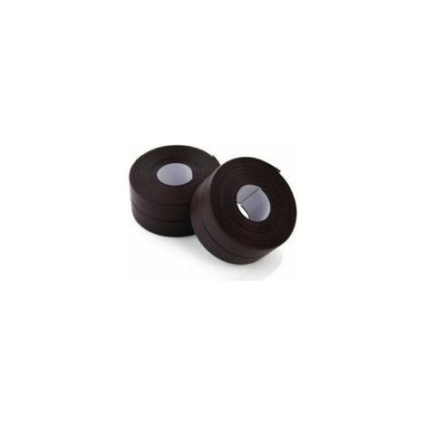 2 Rouleaux de bande d'étanchéité - Imperméable - PVC - Autocollante - Marron - Pour scellage mural, douche, toilette, cuisine, salle de bains (1/4)
