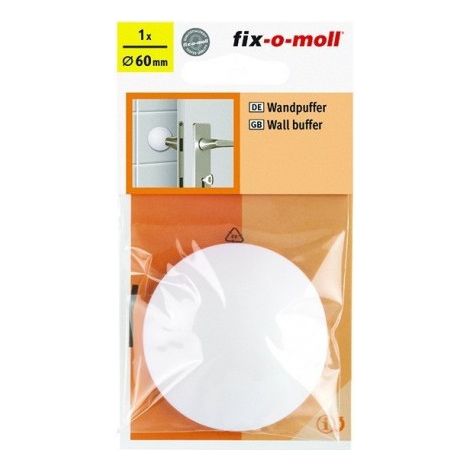 Fix-o-moll Wandabdeckplatte. Kleber/Viso 60 mm weiß 2 - Fix-o-moll