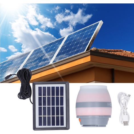 Lampe anti-moustiques portable étanche IP67, répulsif anti-insectes pour le camping et les pique-niques en plein air (lampe anti-moustiques à panneau solaire) (1/5)