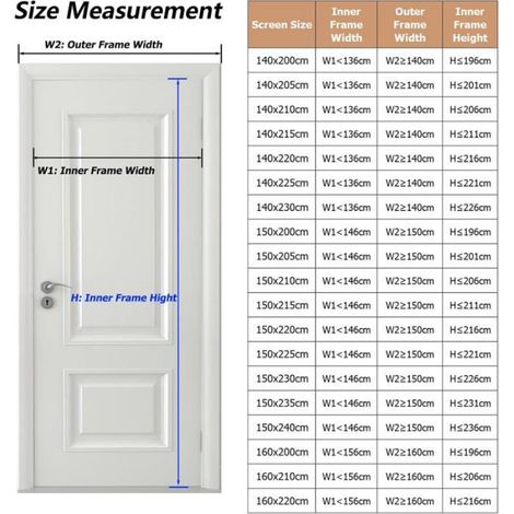 Moustiquaire Magnétique - 140x210 cm - Pour Porte - Installation Sans Perçage - Fermeture Automatique (1/5)