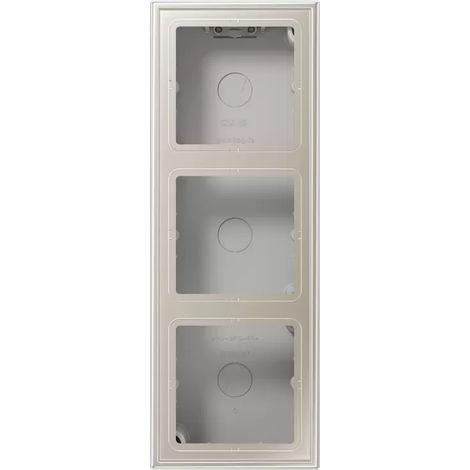 Jung Aufputz-Kappe 3fach, Serie LS, Edelstahl (lackiert) ES2583A-L (1/2)