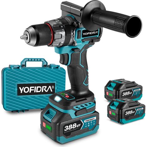 Trapano avvitatore a percussione 18V 94 Nm - 20 velocità regolabili Trapano avvitatore a batteria Ø13 mm - Con 2 batterie (1/5)