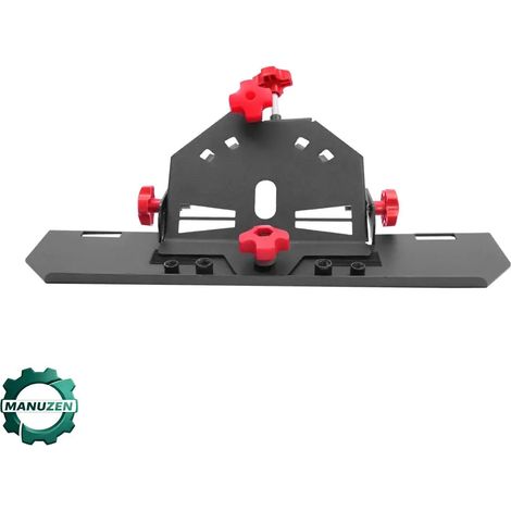 Manuzen - Guide de chanfreinage 45° – meuleuse 115 et 125 mm – Noir (1/3)