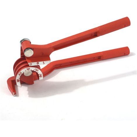 3-in-1 Pipe Bender, 6mm/8mm/10mm Copper Pipe Bender, 90° Copper Pipe Cutter, Heavy-Duty Manual Bender for Water, Gas, and HVAC Pipes - Red. (1/5)