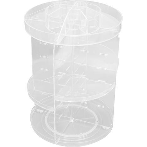 Organisateur de maquillage rotatif à 360°, boîte de rangement cosmétique grande capacité en acrylique, présentoir à bijoux (1/5)