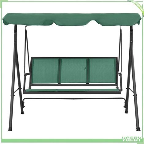 Balancelle de jardin - FAFEICY - 363323 - 170 x 121 x 153 cm - Textilène - Cadre acier enduit de poudre (1/5)