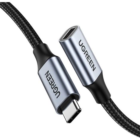 Cavo di prolunga USB-C PD QC 100W 5A 10Gbps 0,5m - Grigio (1/5)