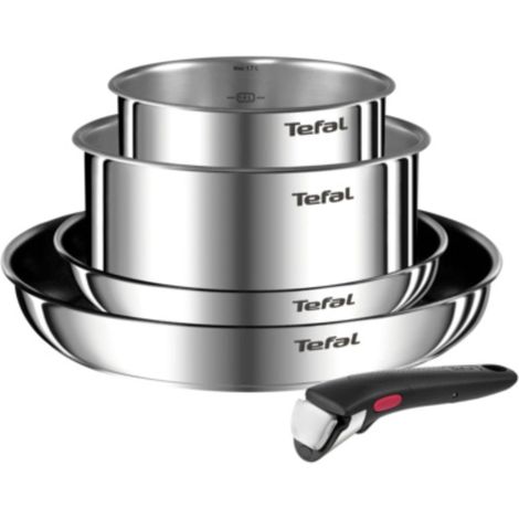 Tefal Ingenio Emotion set de 5 piezas acero inoxidable plateado