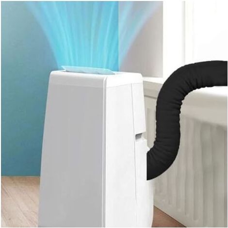 Protecteur de tuyau de climatisation portable Isolation de tuyau de climatisation – Manchon isolant réglable à 3 couches pour intérieur et extérieur – Diamètres de 13 cm et 15 cm (1/5)