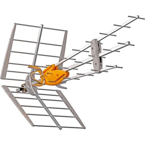 Antenne TV - TELEVES - Doublet panneau - UHF - Résistante aux intempéries - Argent/Orange (1/3)