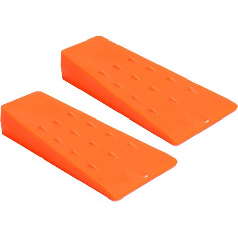 2 Pièces Cale d'Abattage en Plastique pour Tronçonneuse, Outils de Coupe et Accessoires pour Bûcheronnage