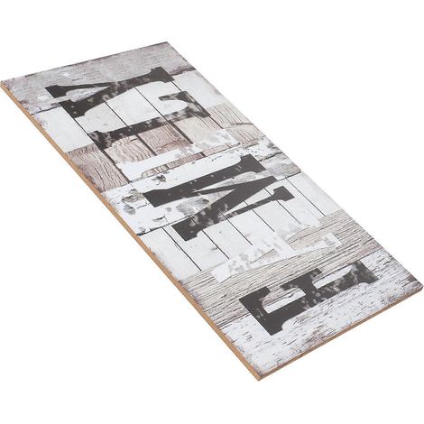 Panneau mural familial style rustique, décoration de chambre ou de maison, multicolore, 29 x 15 cm, sans bavures, lot de 1 (1/5)