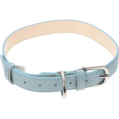 Collar ajustable para cachorros, de PU, para perros, con hebilla de seguridad para exteriores. (1/5)