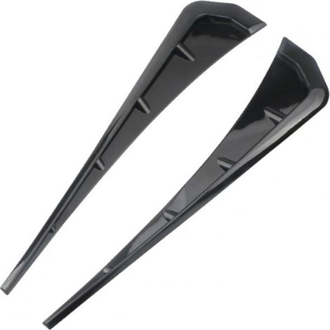 (noir) 1 paire de grilles d'aération latérales en fibre de carbone pour ailes de voiture, ailerons latéraux, grilles d'admission d'air, autocollants pour ailes, accessoires auto (1/5)