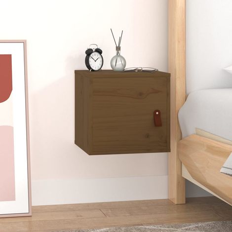 vidaXL Wall Cabinet Honey Brown 31,5x30x30 cm Solid Wood Pine (1/5)