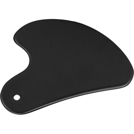 Plaque de Guasha en Alliage d'Aluminium Noir - Outil de Massage Facial et Corporel pour Détente et Drainage (1/5)